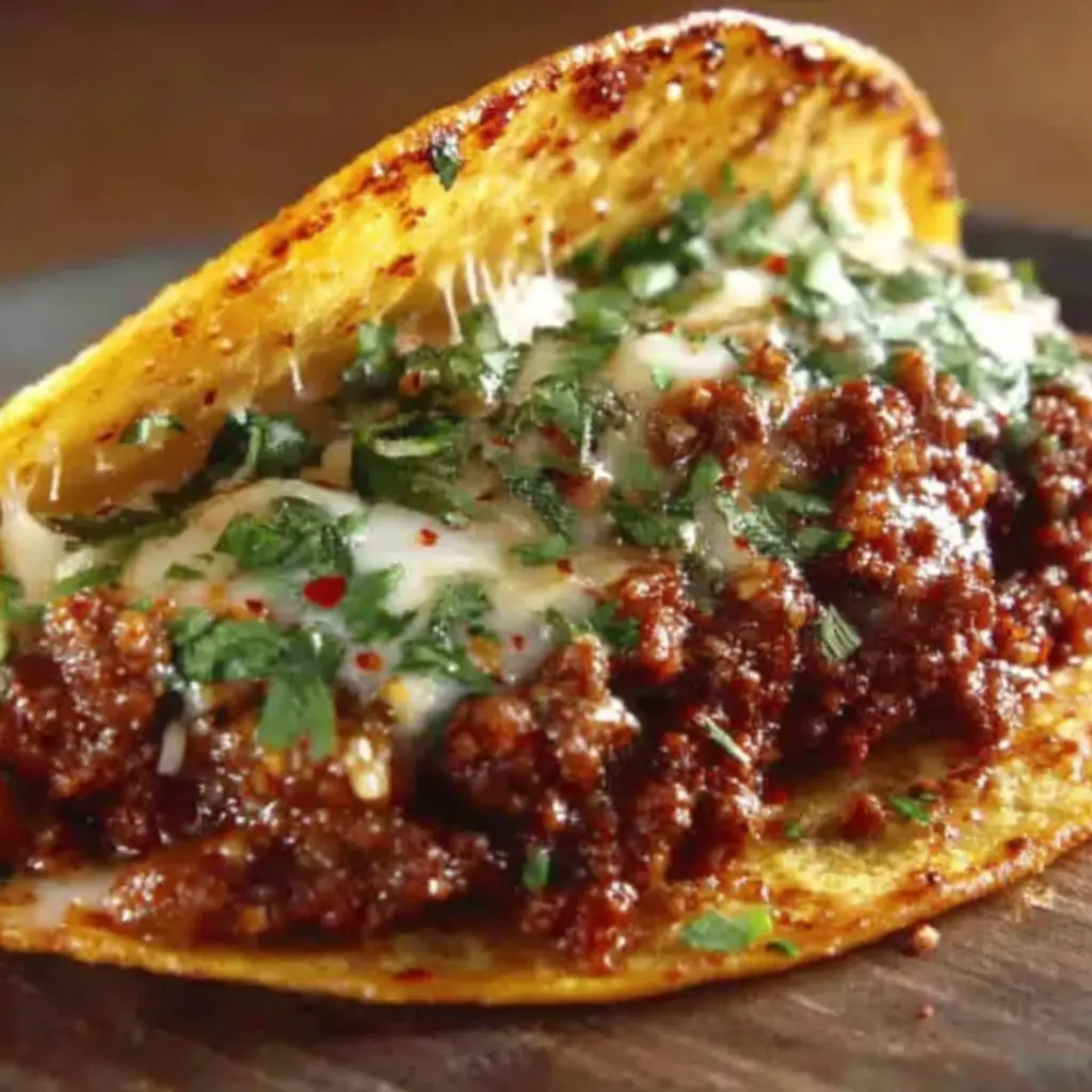 Beef Garlic Butter Taco Skillet close up