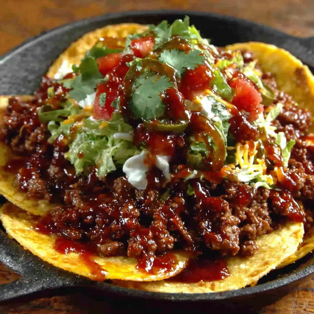 Beef Garlic Butter Taco Skillet final presentation