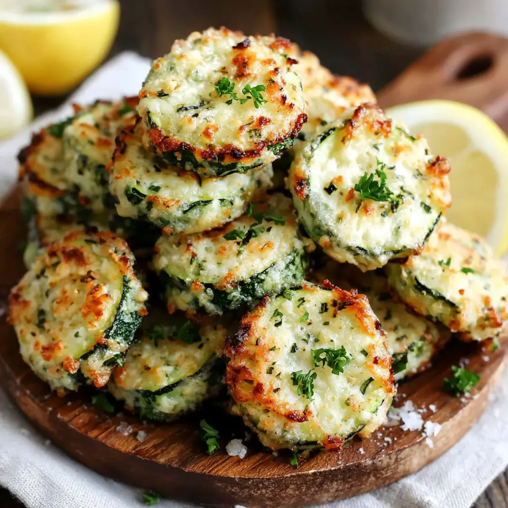 Roasted Lemon Zucchini Bites final presentation