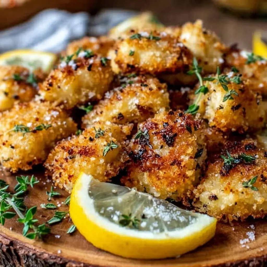Air Fryer Lemon Chicken Bites final presentation