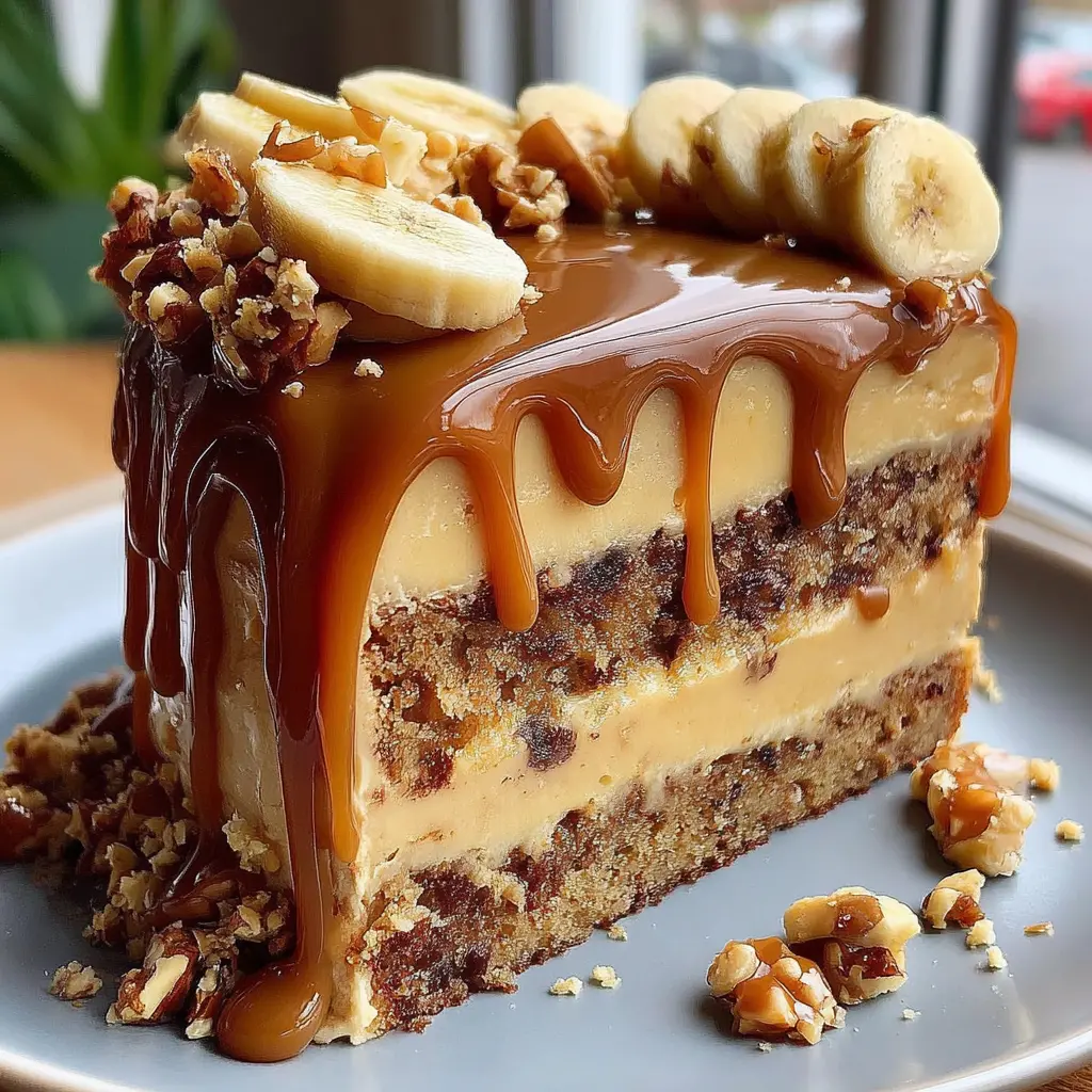 Chocolate Caramel Banana Cake