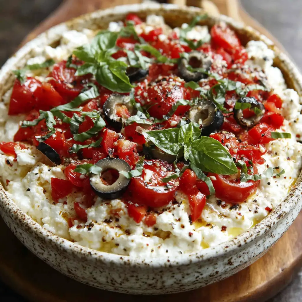 Cottage Cheese Pizza Bowl final presentation
