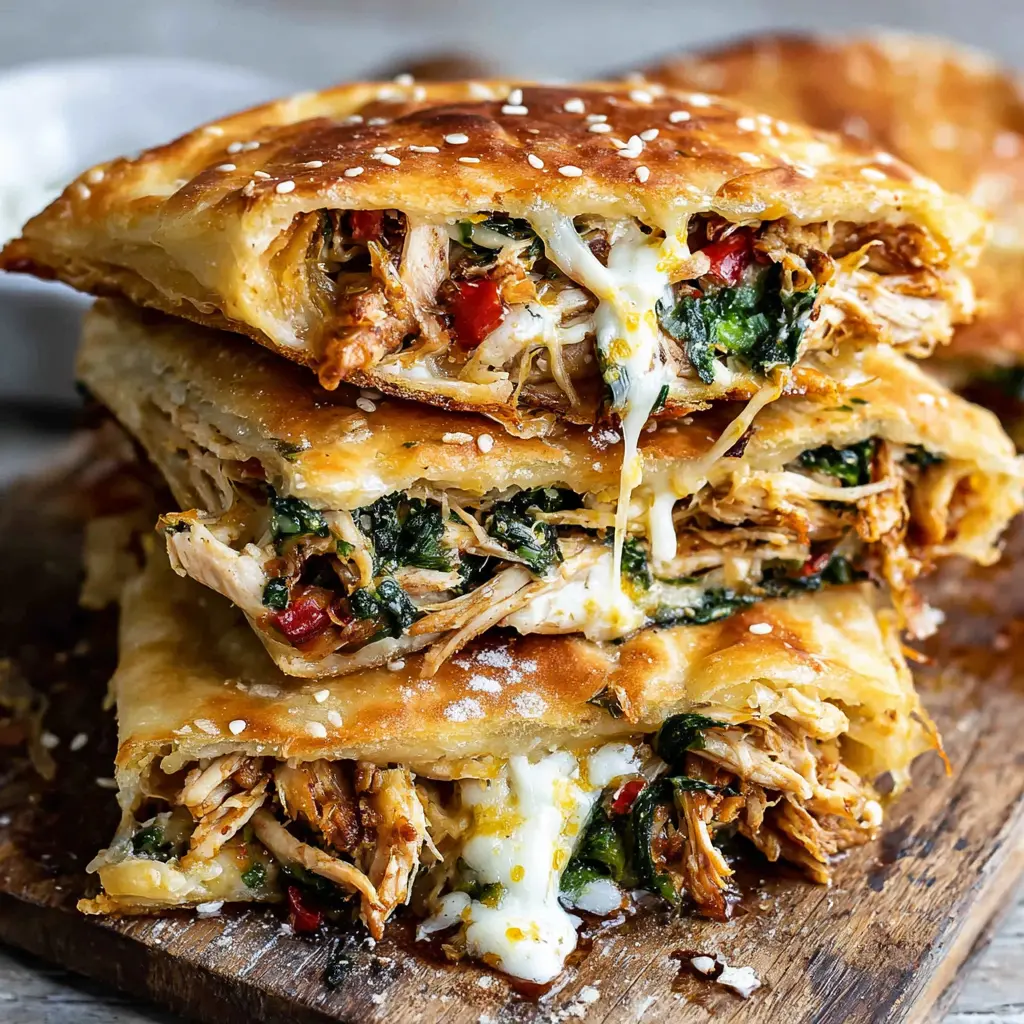 Crispy Chicken Stuffed Flatbread