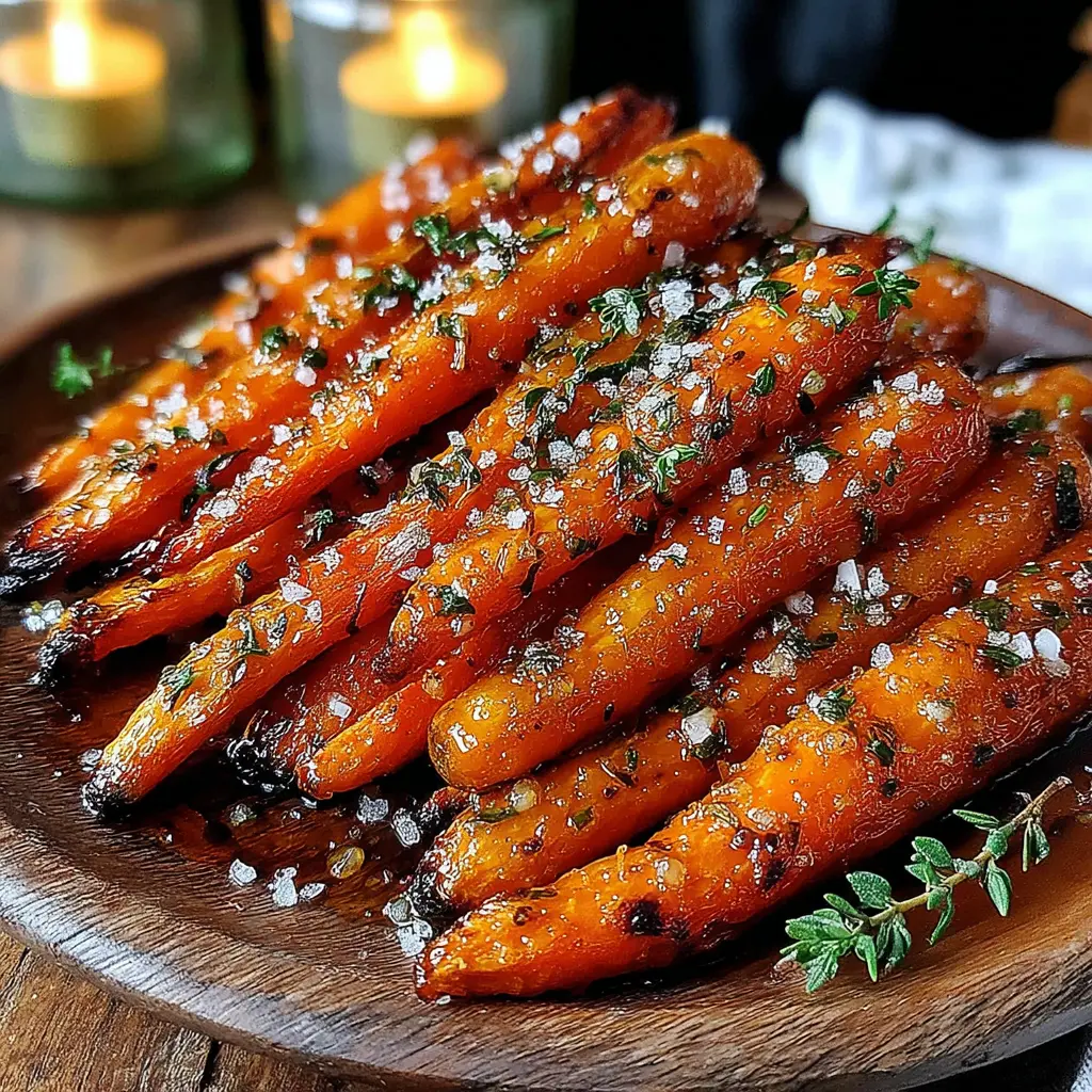 Roasted Honey Carrots final presentation