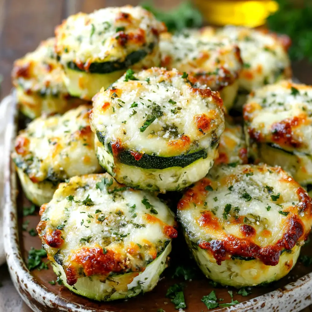Zucchini Lasagna Cups final presentation
