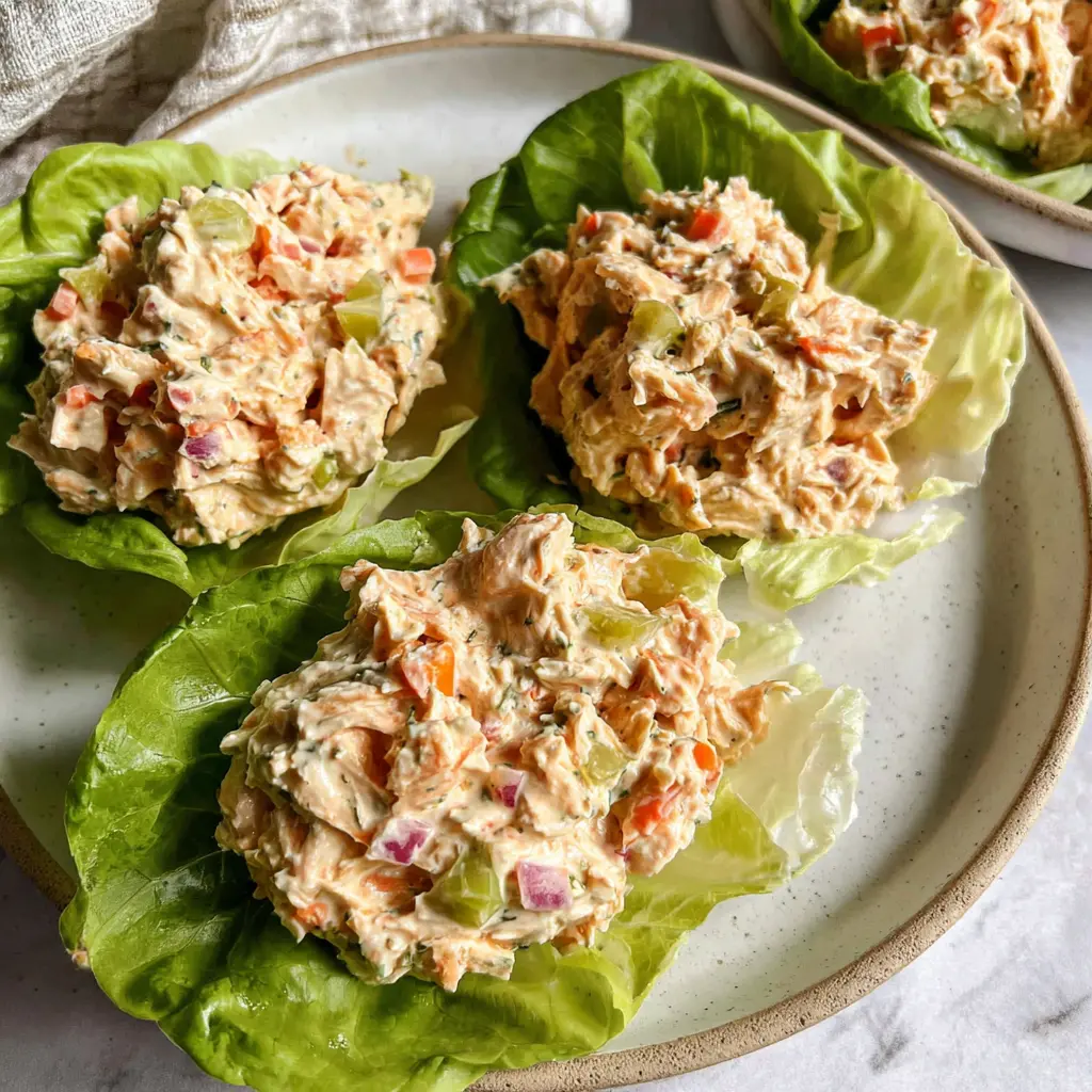 buffalo tuna salad - final presentation