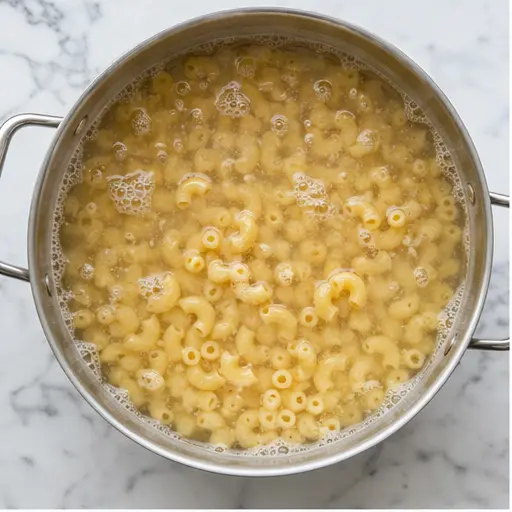 Step 1: Boiling macaroni pasta