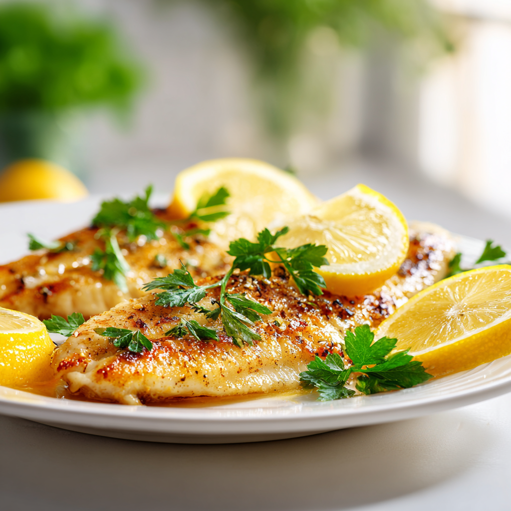 baked tilapia - final presentation