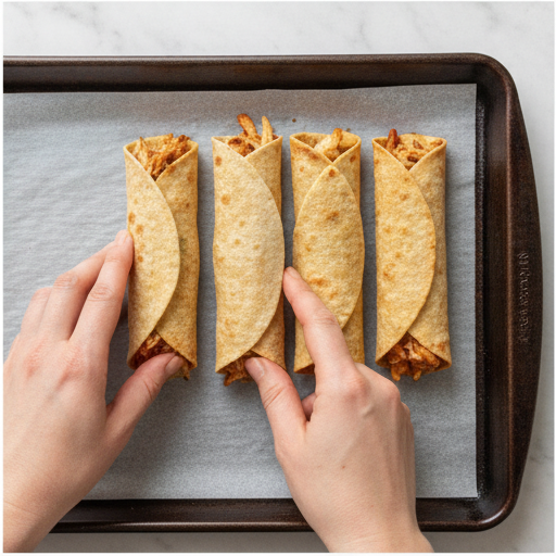 bbq chicken taquitos - step 3