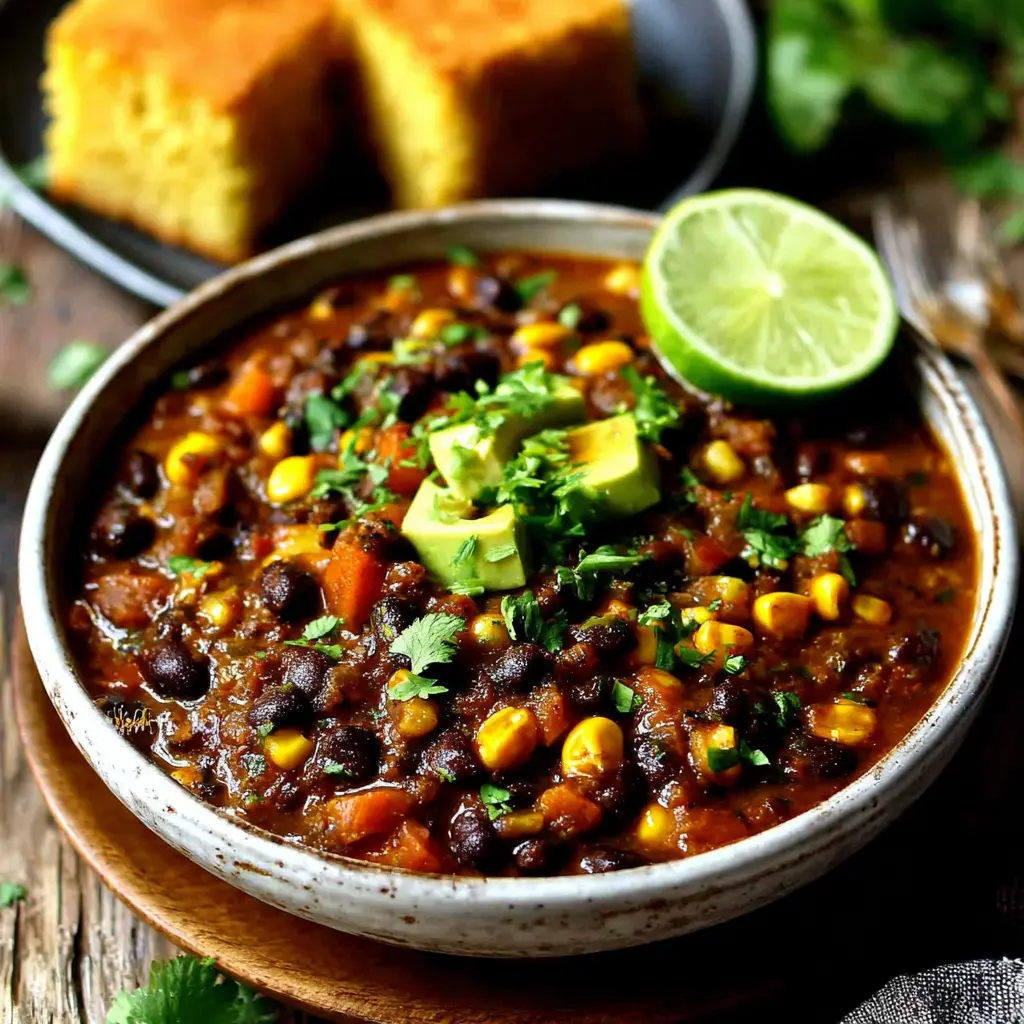 black bean chili - final presentation
