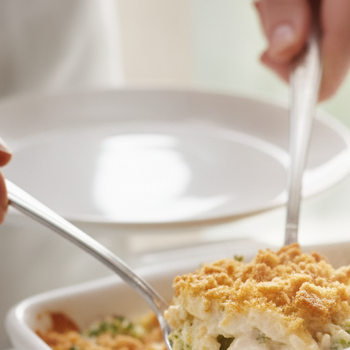 broccoli chicken cheese wild rice casserole - step 1