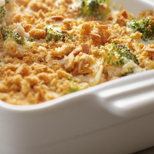 broccoli chicken cheese wild rice casserole - step 4