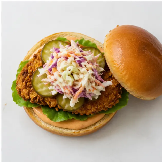 Step 4: Assemble burger with toppings
