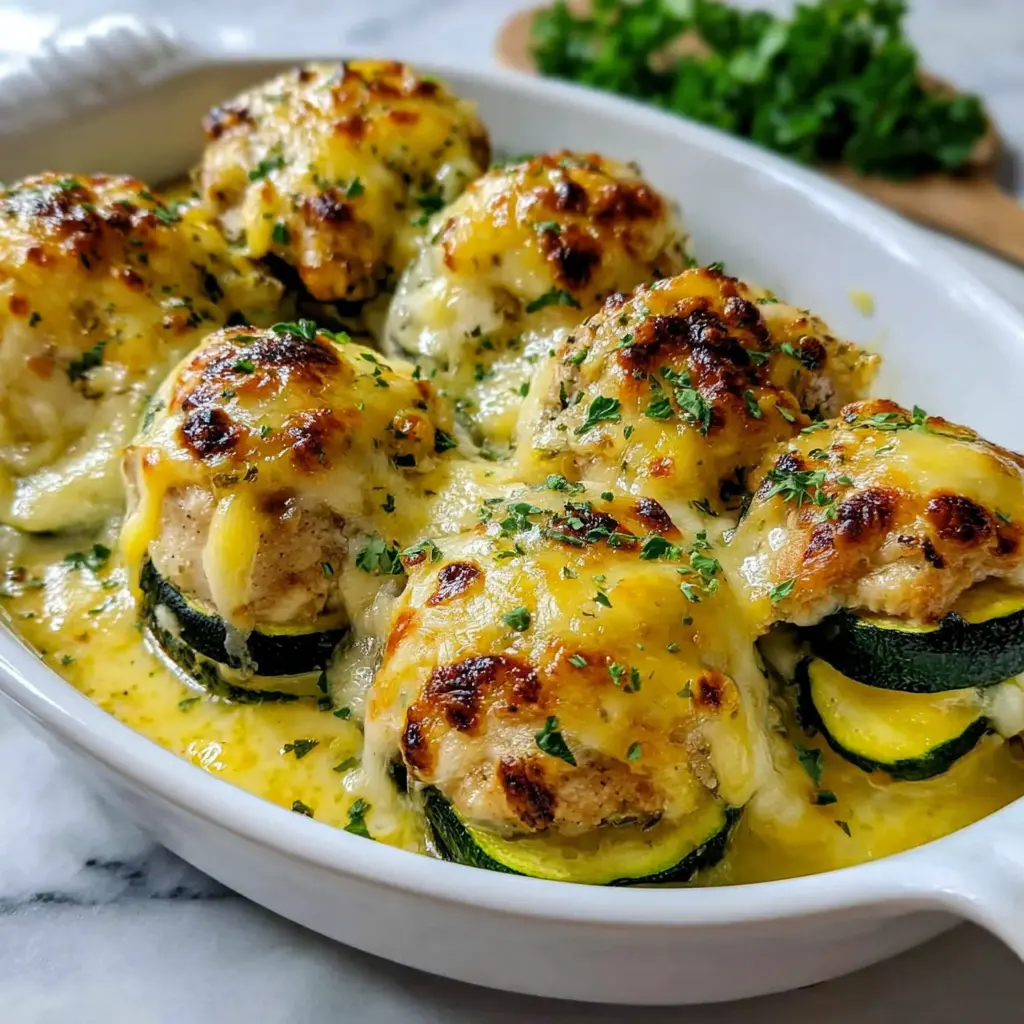 chicken zucchini bake 478833618