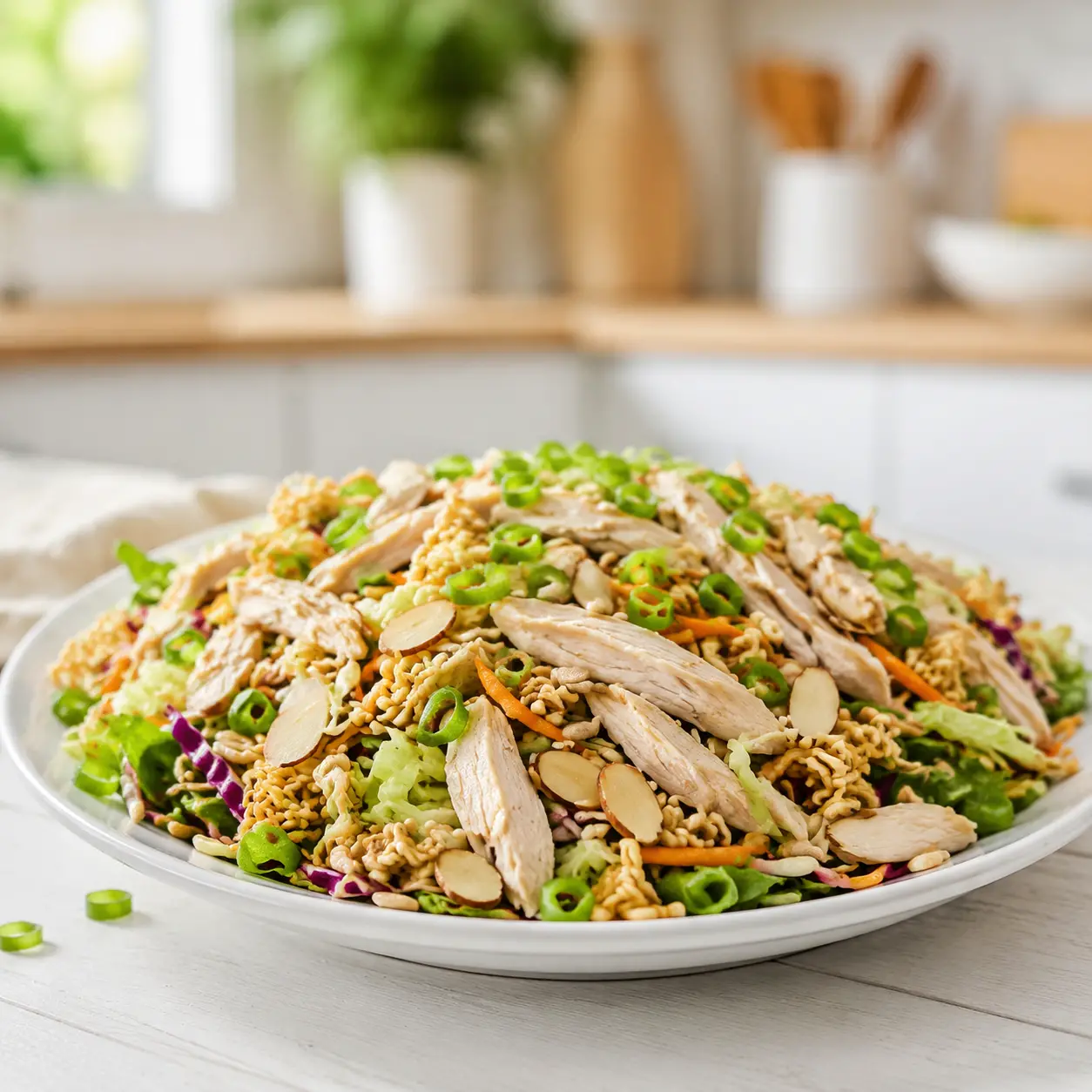 chinese chicken salad - final presentation