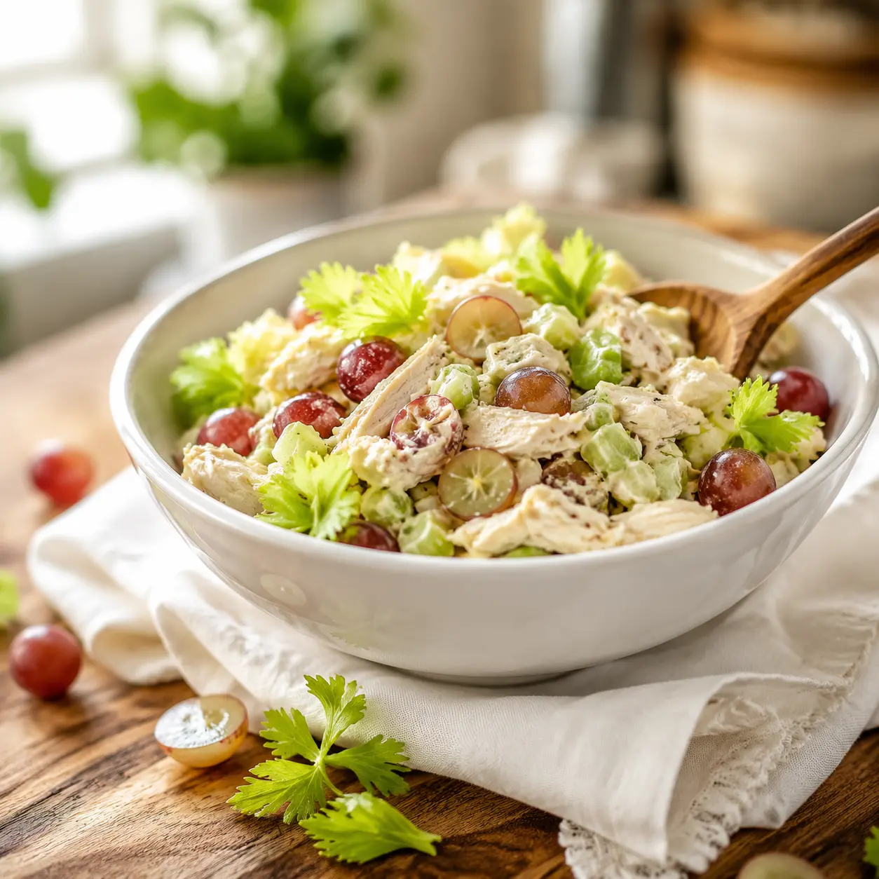 classic chicken salad recipe - final presentation