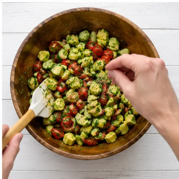 Step 4: Toss gently and serve
