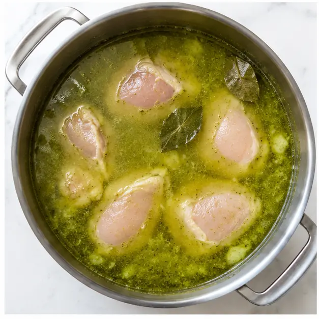 Step 3: Simmer the chicken