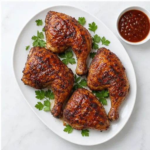 Step 4: Rest and serve with extra sauce