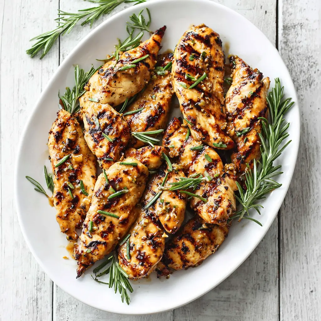 grilled honey mustard chicken tenders 621564463