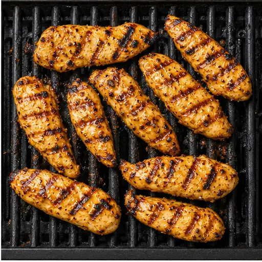 Step 2: Grill chicken tenders over medium heat until cooked through