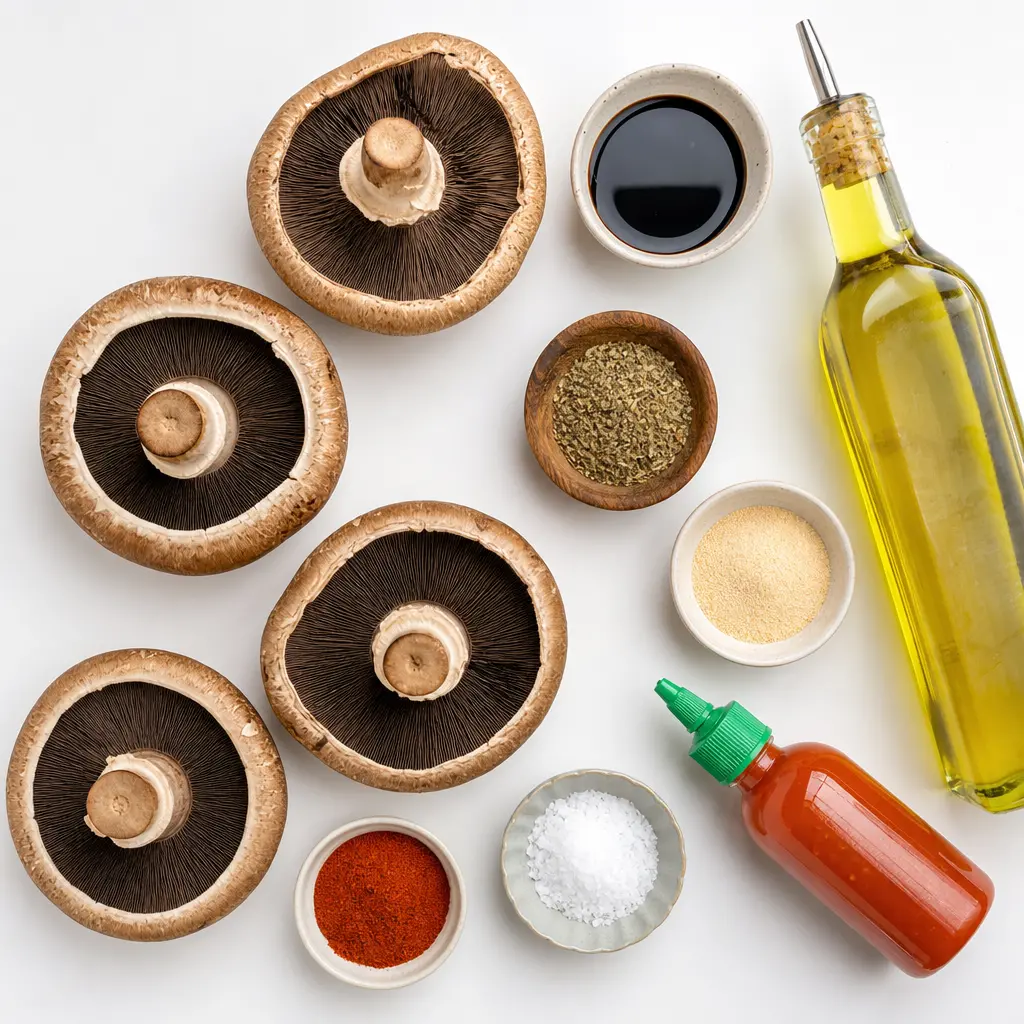 grilled portobello mushrooms - main ingredients