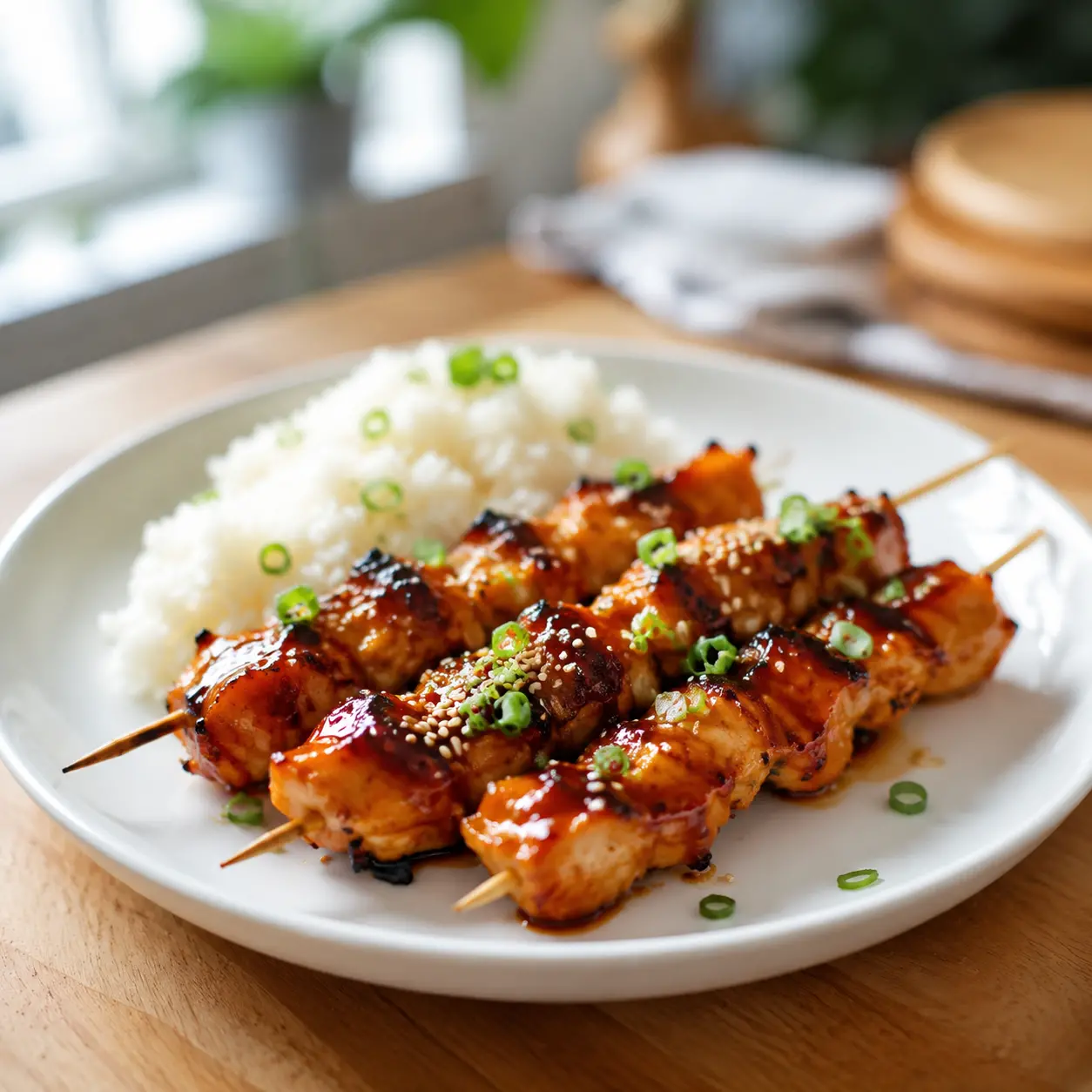 grilled teriyaki chicken - final presentation