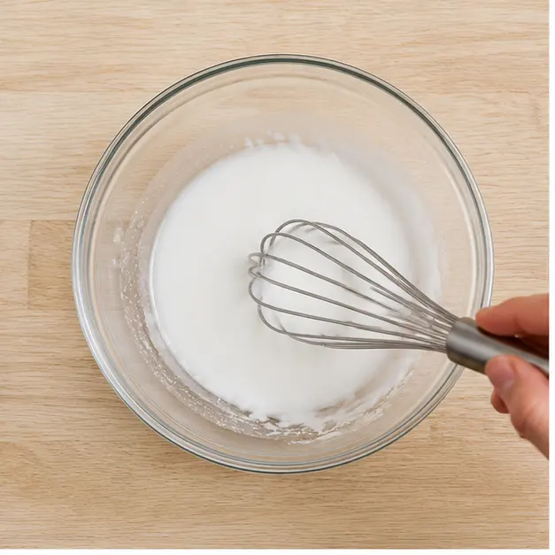 Step 1: Whisk cornstarch and water