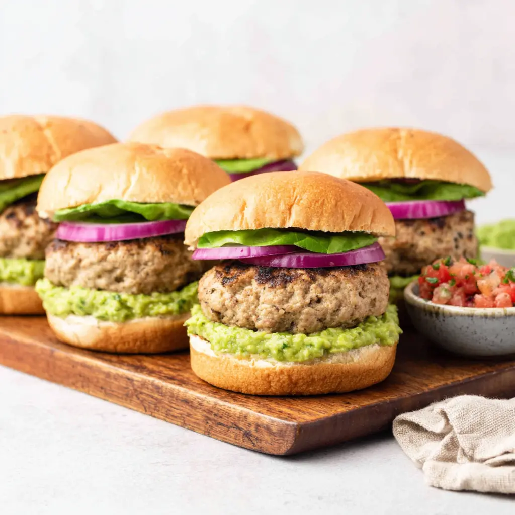 ground turkey burgers - final presentation
