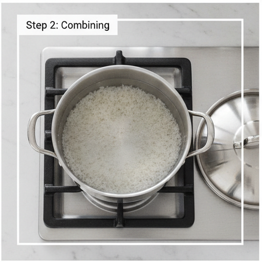 how to cook rice - step 2