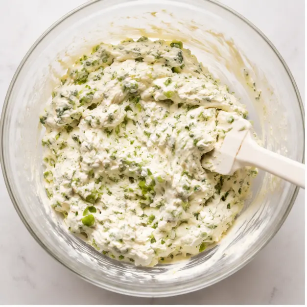 Step 1: Mixing the cream cheese filling
