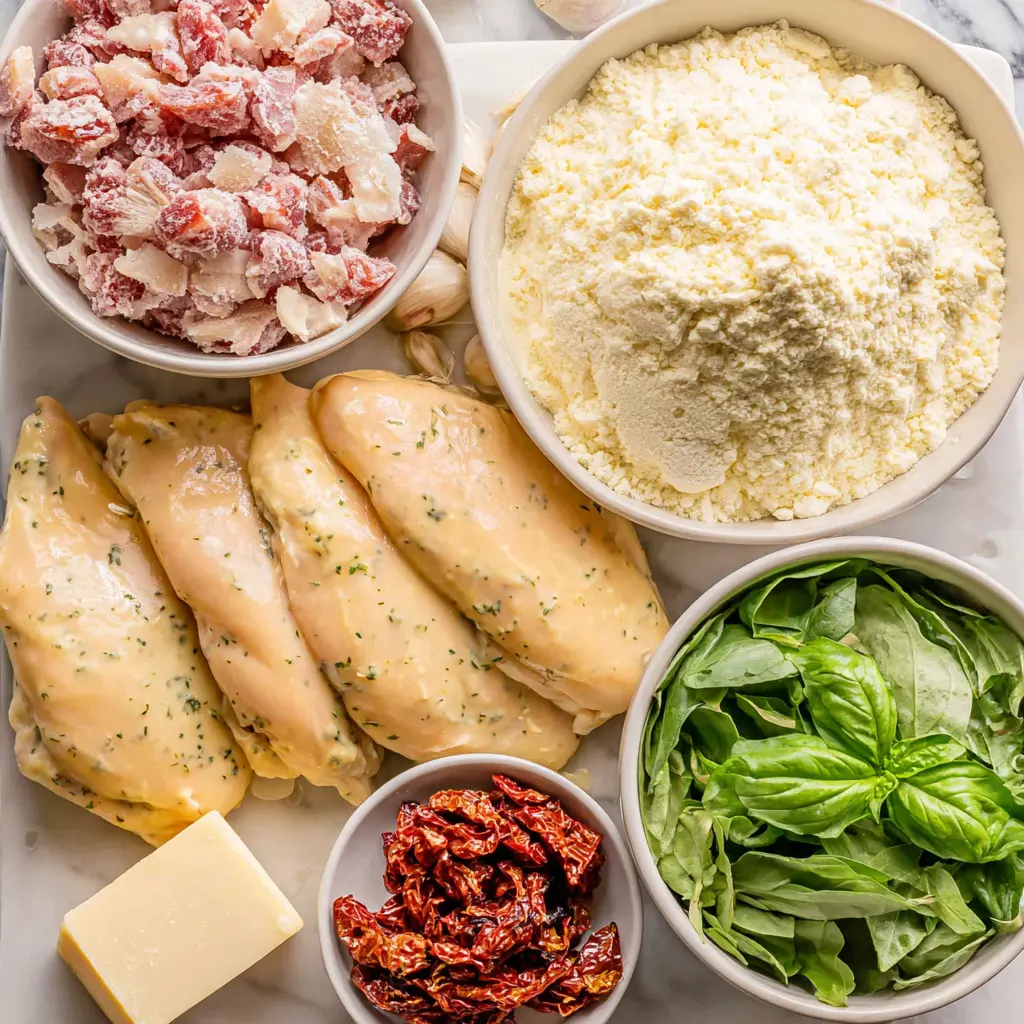 marry me chicken - main ingredients