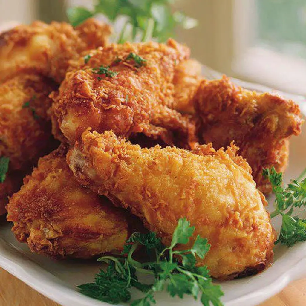 oven fried chicken - final presentation