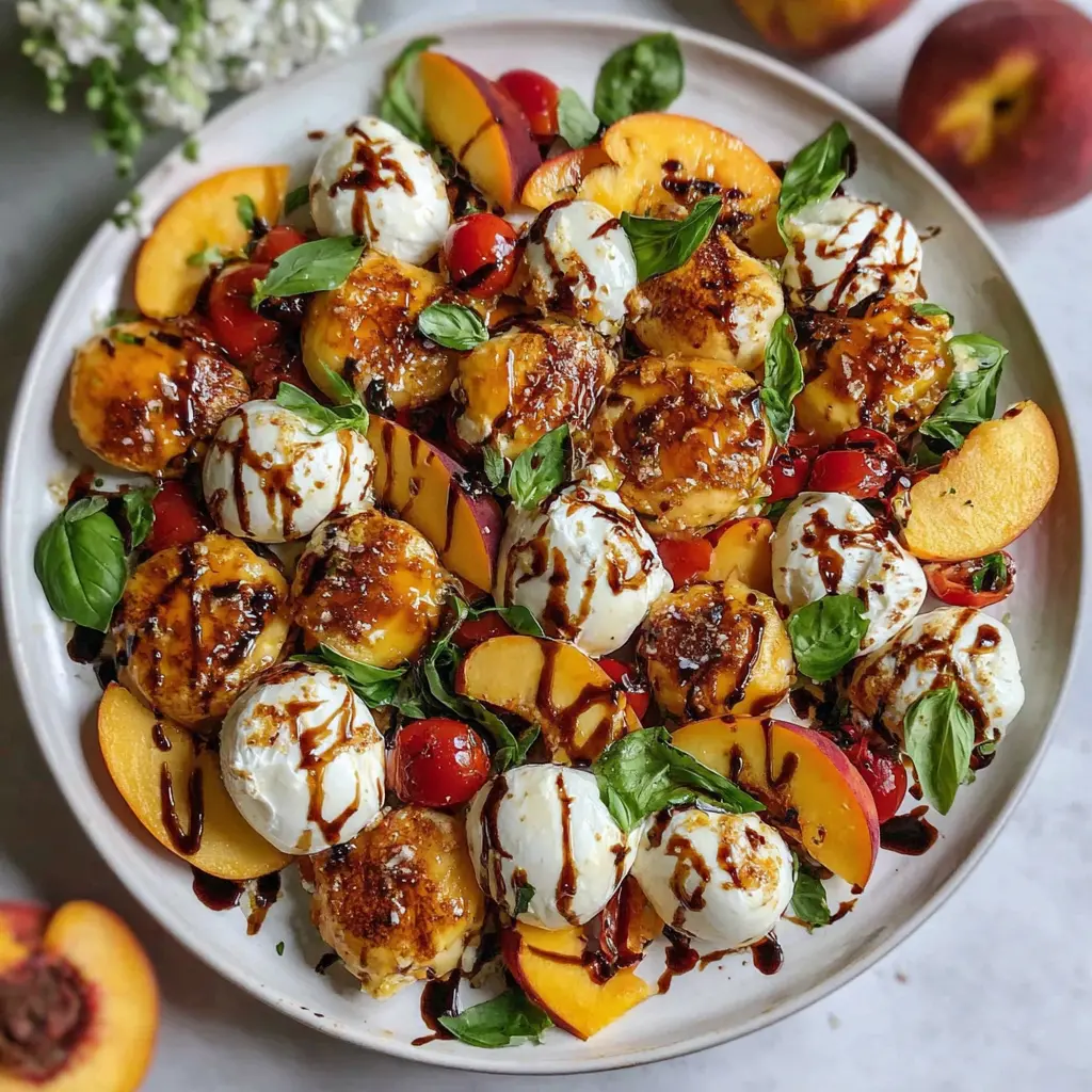 peach burrata salad 190386559