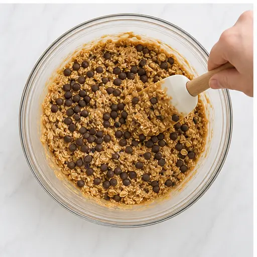 Step 3: Adding dark chocolate chips
