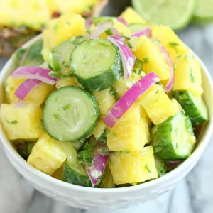 pineapple cucumber salad 419392372