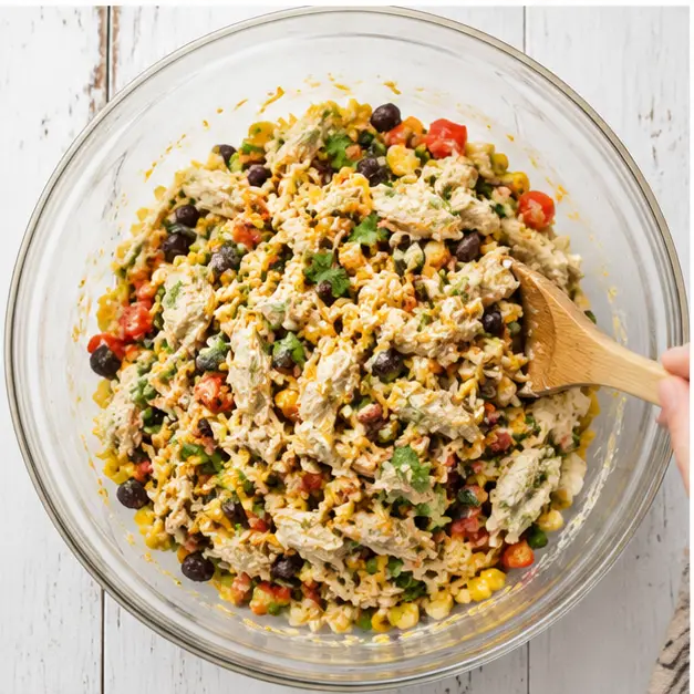 Combine all salad ingredients