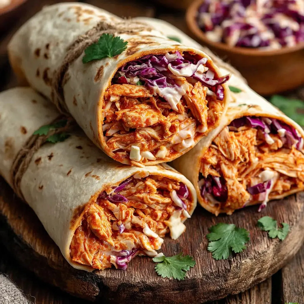 rotisserie chicken bbq wraps - final presentation