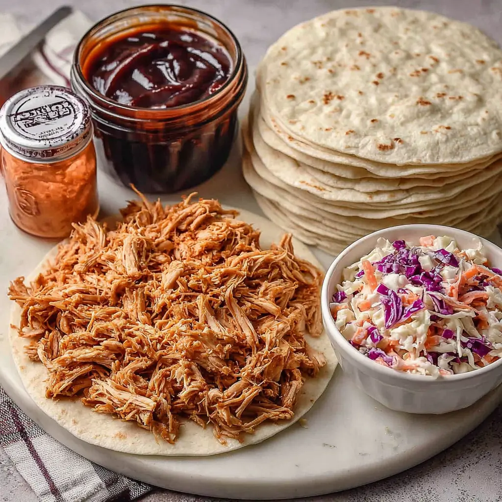 rotisserie chicken bbq wraps - main ingredients
