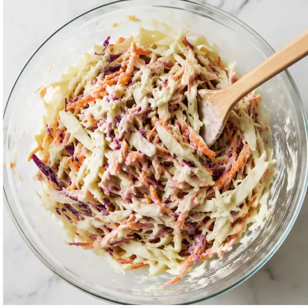 Step 2: Make creamy coleslaw dressing