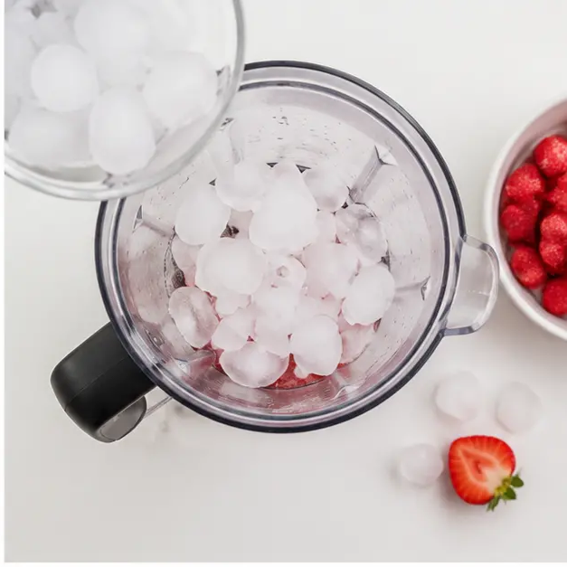 Step 2: Add first batch of ice cubes