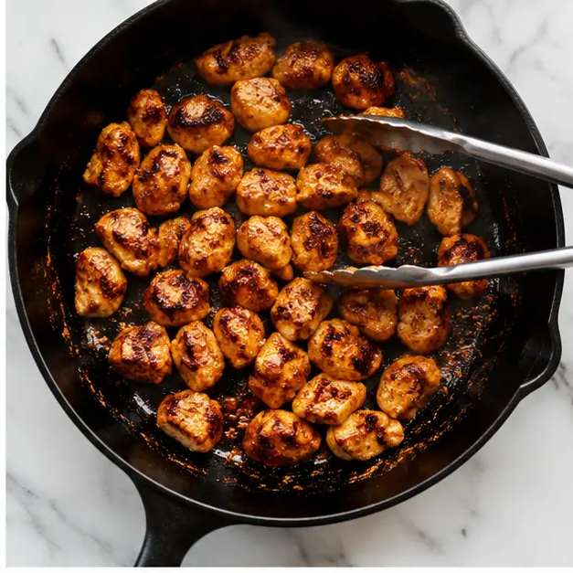 Step 2: Sear chicken until golden and cooked through
