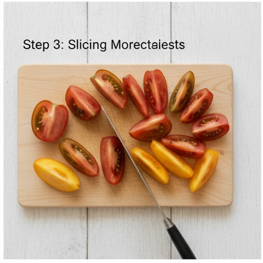 summer fruit caprese salad - step 3