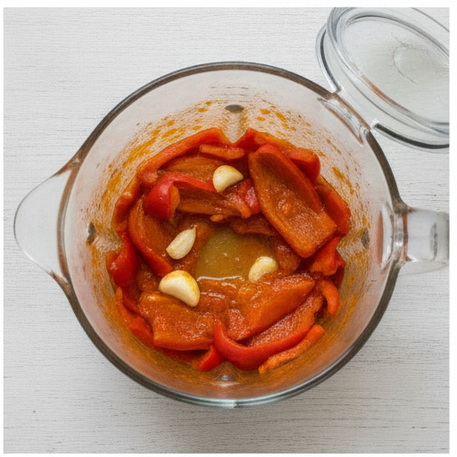 Tilapia in roasted pepper sauce - step 2