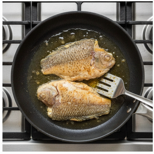 Tilapia in roasted pepper sauce - step 3