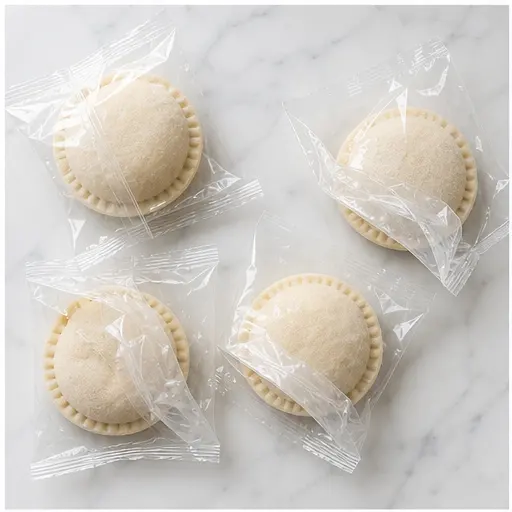 Step 1: Unwrapping frozen uncrustables