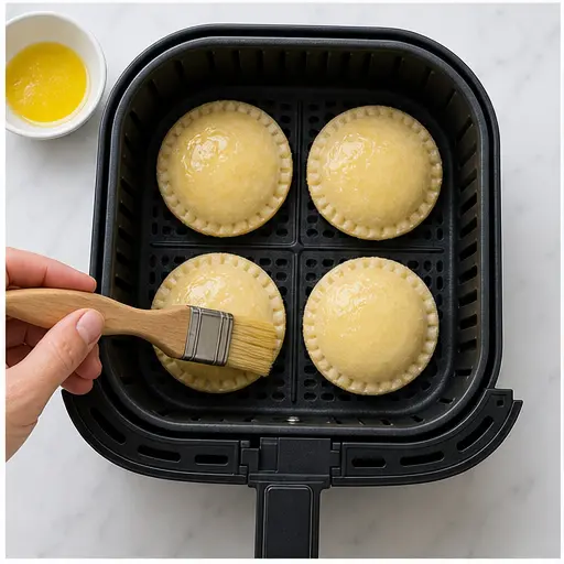 Step 3: Brushing with melted butter