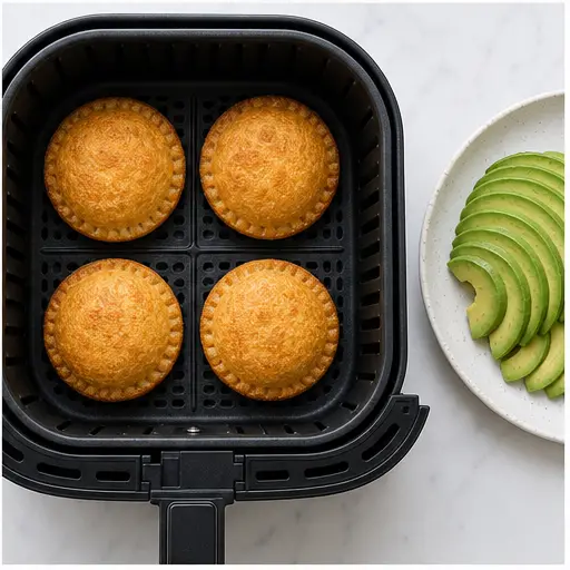 Step 4: Serving golden crispy sandwich with avocado