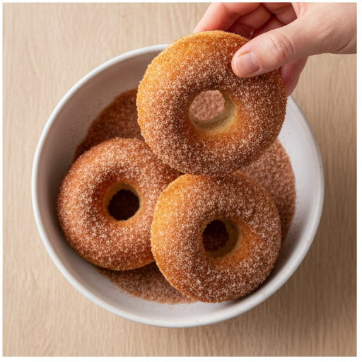 baked apple cider donuts - step 4