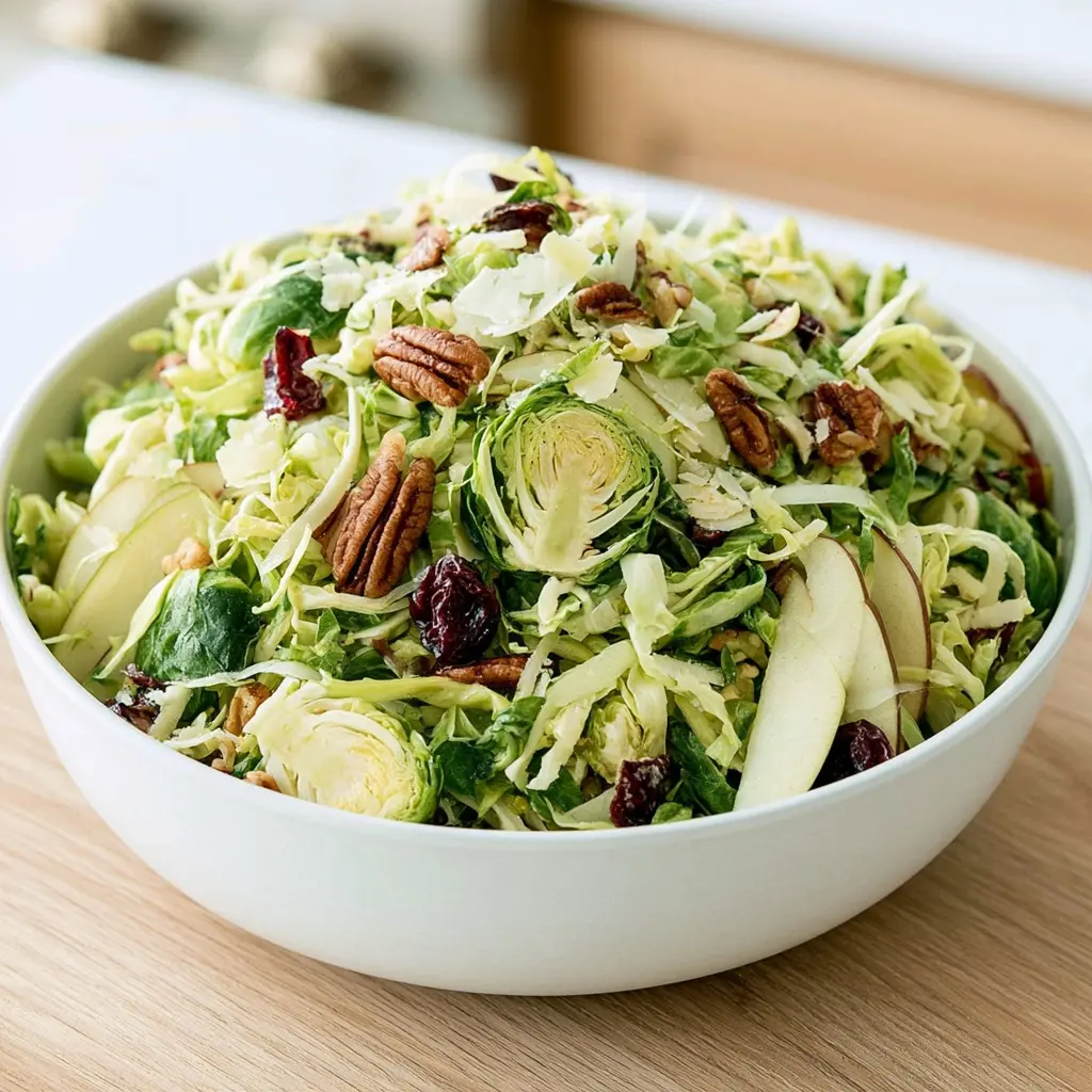 brussels sprouts salad - final presentation